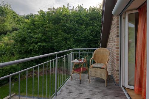 Balkón nebo terasa v ubytování Panorama-Fewo Töpfer