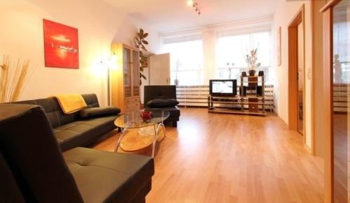 Χώρος καθιστικού στο Blütenzauber Apartment No 3