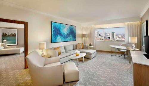 Χώρος καθιστικού στο Hilton Durban