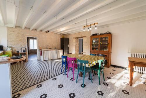 Et opholdsområde på La Moulière family house