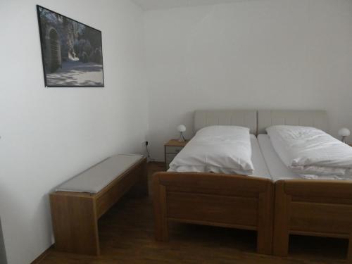 Ένα ή περισσότερα κρεβάτια σε δωμάτιο στο Appartement 14