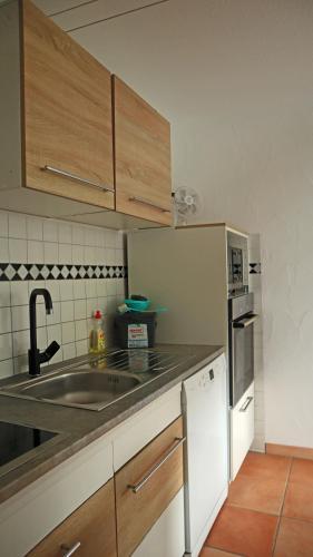 Dapur atau dapur kecil di Ferienwohnung Greiten