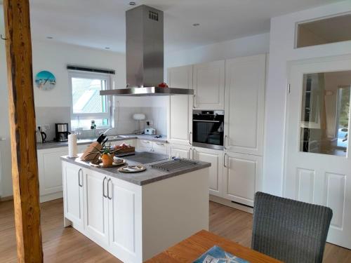 Dapur atau dapur kecil di Ferienwohnung Schwalbennest