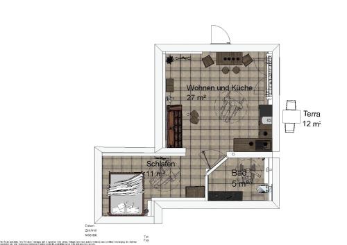 a floor plan of a house at Kastaniennest in Bingerbrück