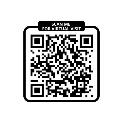 un code qr noir et blanc avec un signe me scanner pour une visite virtuelle dans l'établissement 160 Suite Eve - Superbe Appartement à Paris, à Paris