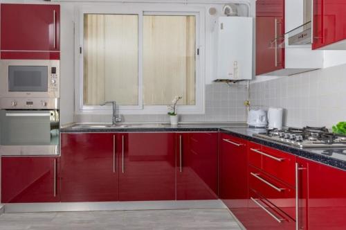 Kuchyň nebo kuchyňský kout v ubytování Somptueux appartement à Hydra