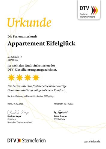 ein Etikett für ein DVPN-Gerät mit einem Diagramm in der Unterkunft Wellness Appartement Eifelglück in Pelm