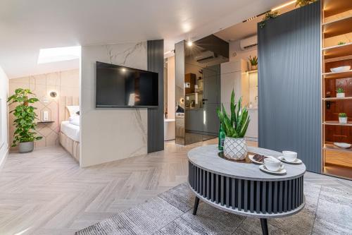TV/trung tâm giải trí tại Dasto Jacuzzi Old Town Cracow
