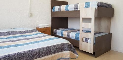 a bunk bed room with two beds and a ladder at Rio Limay 1 in Neuquén