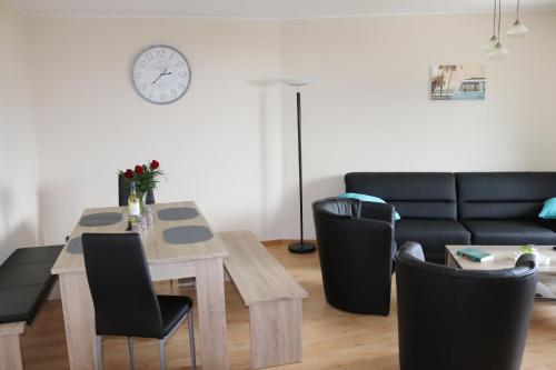 Χώρος καθιστικού στο Ferienhaus Helten