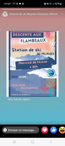 a website with a poster for a concert at Maison QUÉRIGUT in Quérigut