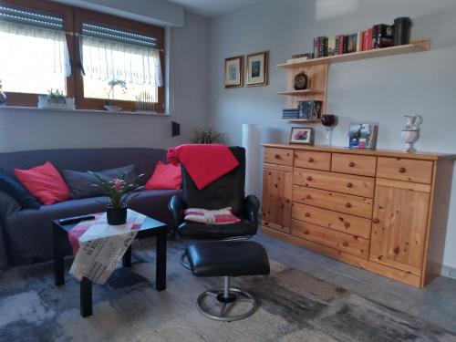 Posezení v ubytování Ferienwohnung Bell im Brohltal