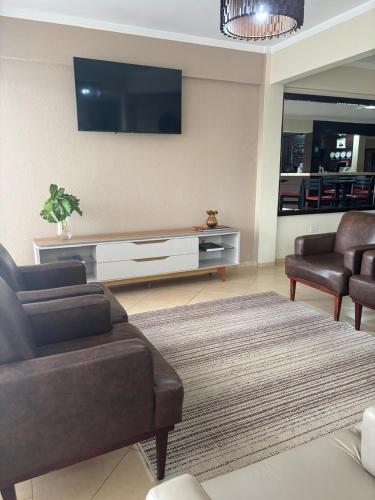 Ruang duduk di Druds Hotel