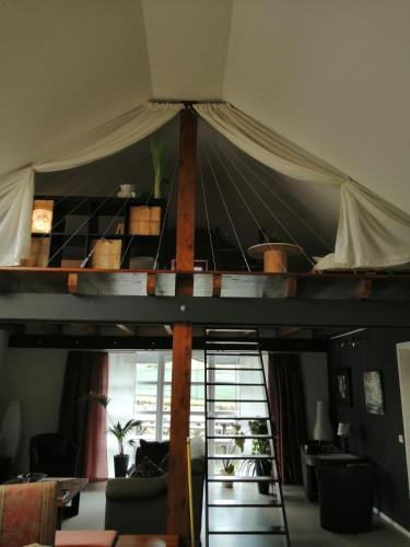 Ruang duduk di KaalemHof Angelsen