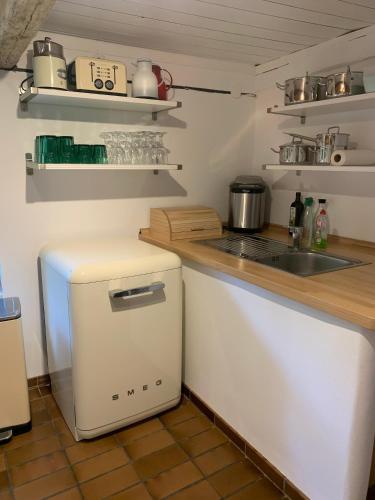 Dapur atau dapur kecil di Modellregion- Krümelkate Eiderstedt