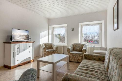 TV a/nebo společenská místnost v ubytování Fischer Wohnung