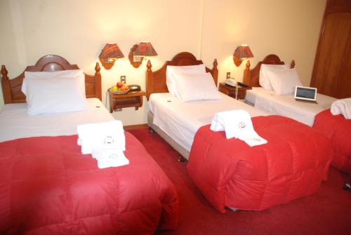 Postel nebo postele na pokoji v ubytování Hotel Casona Colon Inn
