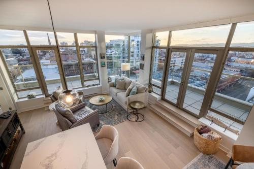 Posezení v ubytování Victoria's SEA-Cret