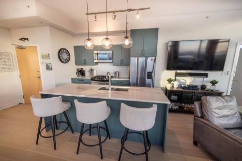 Kuchyň nebo kuchyňský kout v ubytování Victoria's SEA-Cret