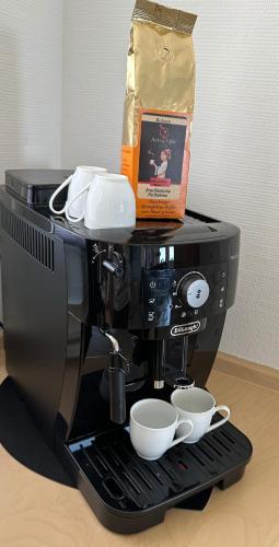 Apartment Oceanviewにあるコーヒーまたはお茶