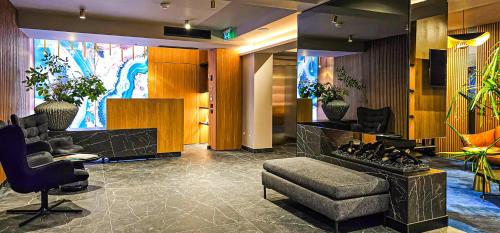 Posezení v ubytování Hotel Bucura