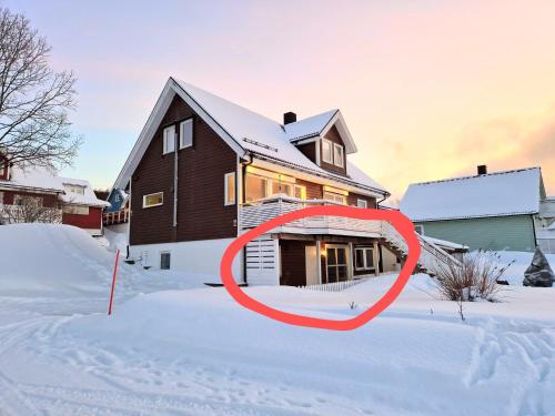 2 bedroom apartment near Tromsø v zimě