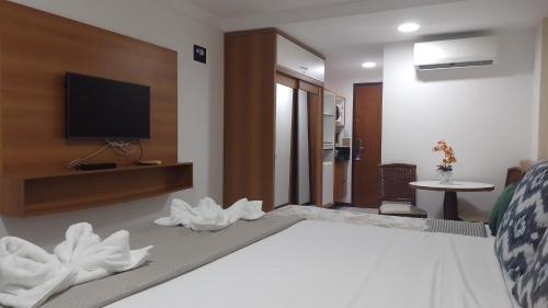 Katil atau katil-katil dalam bilik di PONTA NEGRA FLAT APART