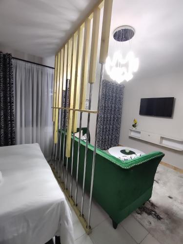 Ένα ή περισσότερα κρεβάτια σε δωμάτιο στο Haven Homes