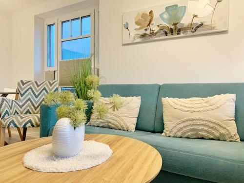 Posezení v ubytování Ferienwohnung de Böök