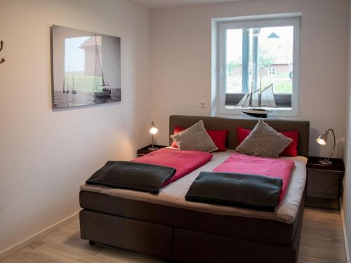 Postel nebo postele na pokoji v ubytování MeerZeit on Juist Comfortable holiday residence