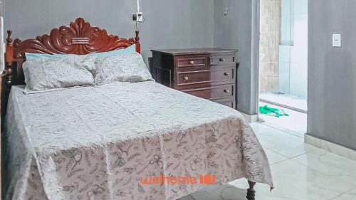 En eller flere senge i et værelse på Casa em Ilheus com Piscina Próxima a Praia