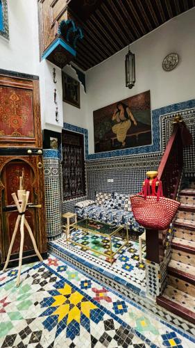 Χώρος καθιστικού στο Riad DAR FES