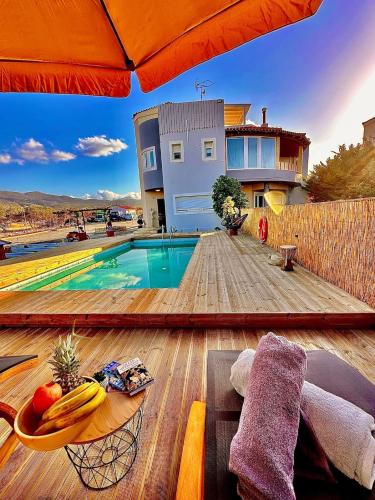 Villa Myrtios with Private Pool & Jacuzzi