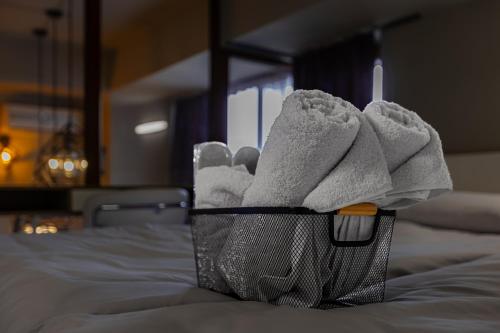 Postel nebo postele na pokoji v ubytování Vake Dream Duplex