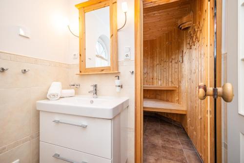 Vannituba majutusasutuses Müggenburger Weg 38 Haus Küselwind