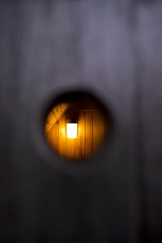 a view of a door with a light in it at The Ridge London - Luxury Designer Villa with hot tub and sauna, Bexley borough of London in London