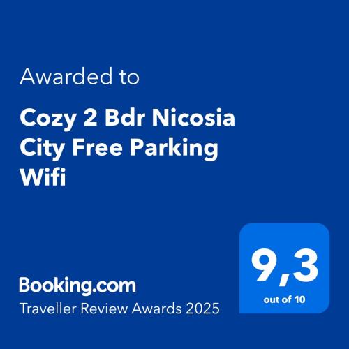 a screenshot of a cell phone with the text upgraded to cbox bat nic at Cozy 2 Bdr Nicosia City Free Parking Wifi in Nicosia