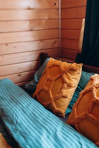 Cama o camas de una habitación en Forest hugs котедж Славсько