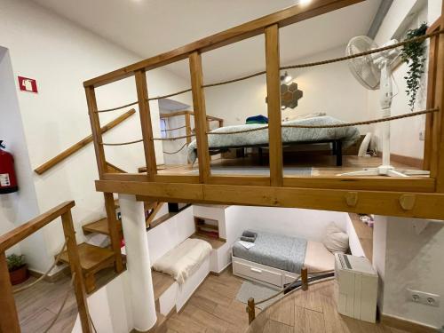 a room with a bunk bed in a room at LOFT Studio in Central Lisbon in Lisbon