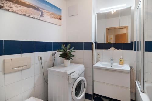 Koupelna v ubytování Ruhige Ferienwohnung in Bad Saulgau