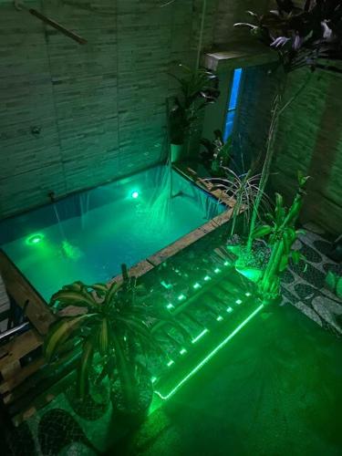 Kolam renang di atau dekat dengan Casa c Terraço e Churrasqueira
