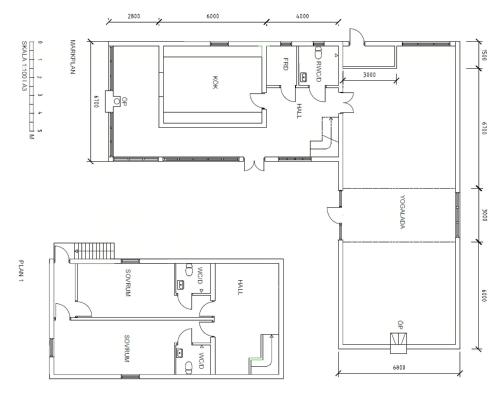 a floor plan of a house at Active Holiday In Dalarnas Gopshus in Blyberg