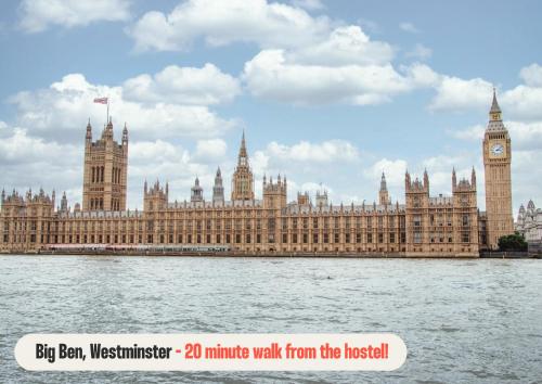 a big ben parliament minute walk from the house of parliament at Astor Victoria Hostel in London