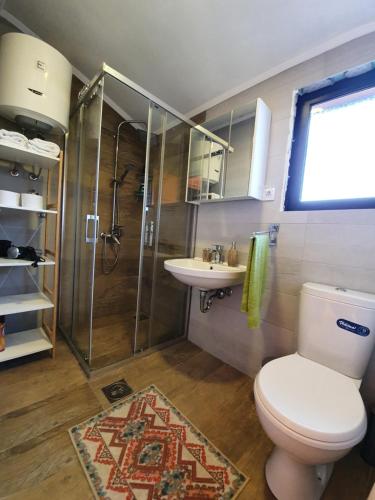 Bilik mandi di Ivana Houses Ada Bojana