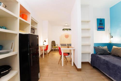 Χώρος καθιστικού στο Villa Casa Azul & Arena Blanca Apartamentos
