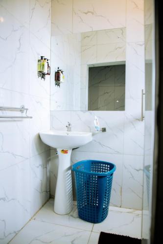 Bilik mandi di Mineheart Apartments & Boutique Hotel