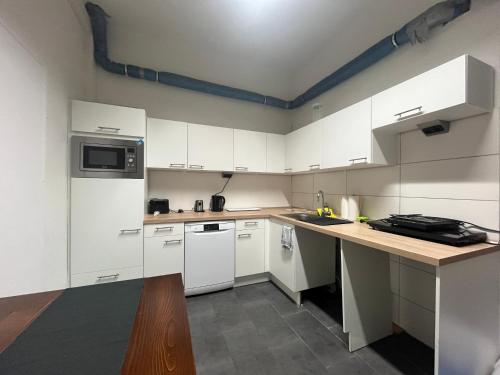 Dapur atau dapur kecil di Simplex Stays Karlsruhe Kriegsstraße