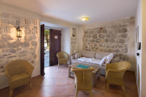Χώρος καθιστικού στο Villa Gina