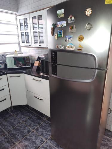 Η κουζίνα ή μικρή κουζίνα στο Casa hostel da Rô