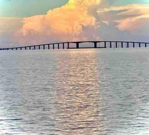 a bridge over a large body of water at Weekend Away in Dauphin Island
